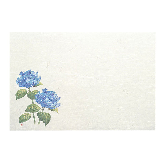 懐石まっと 尺3 四季 50枚入 紫陽花 (6月〜7月) [ 約26.4 x 39cm ] 懐石マット