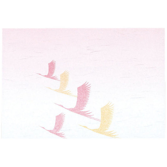 尺3懐石まっと 風雅 祝鶴 (50枚入) [ 約26.4 x 39cm ] 懐石マット