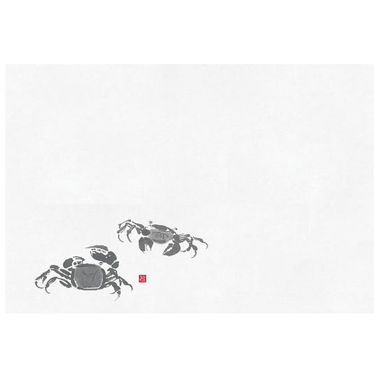 四季彩まっと 尺2鮮魚 100枚入 かに(蟹) [ 約25 x 36cm ] 懐石マット