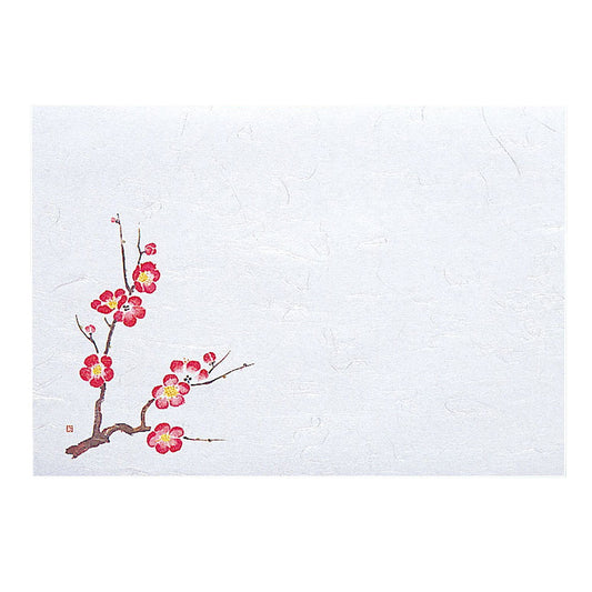 お手元まっと 尺1 四季 100枚入 梅(1月〜3月) [ 約21 x 30cm ] 懐石マット