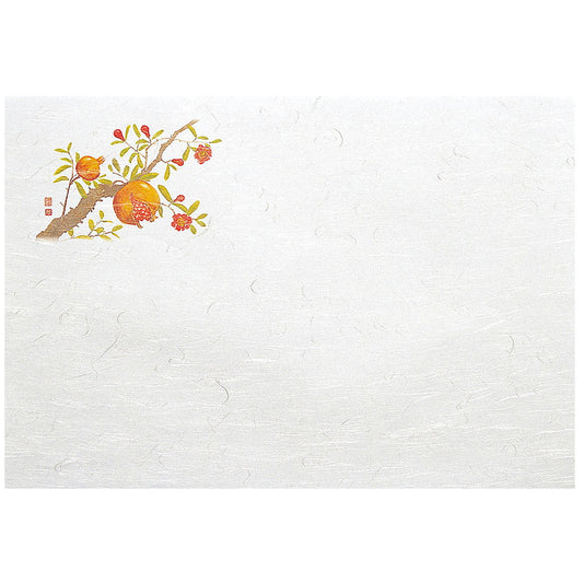 懐石まっと 尺5四季 100枚入 ざくろ (8月〜9月) [ 約31 x 45cm ] 懐石マット