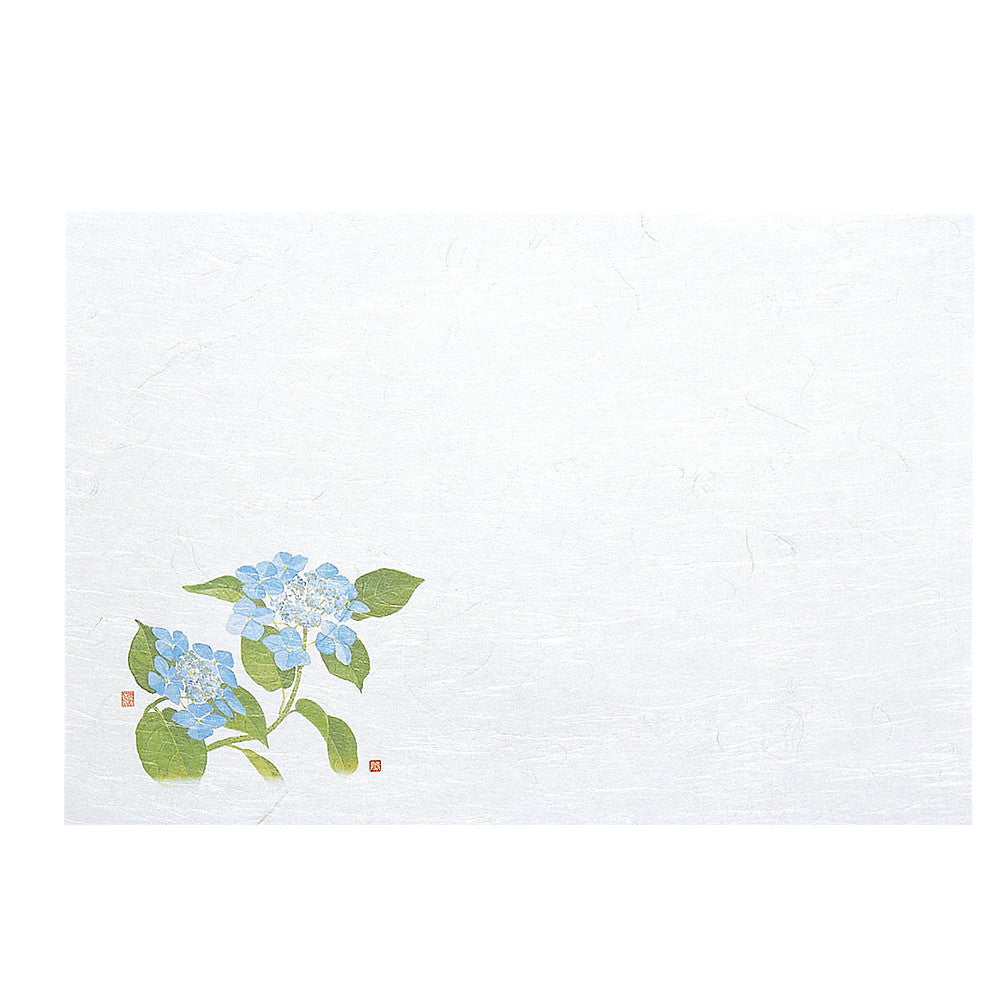 懐石まっと 尺3 枯淡 100枚入 紫陽花 (6月〜7月) [ 約26.4 x 39cm ] 懐石マット