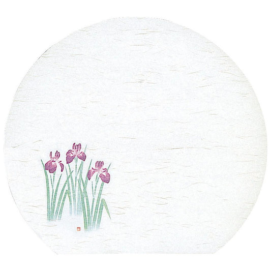 懐石まっと 尺3半月 四季 50枚入 菖蒲 (4月〜5月) [ 約33.5 x 37cm ] 懐石マット