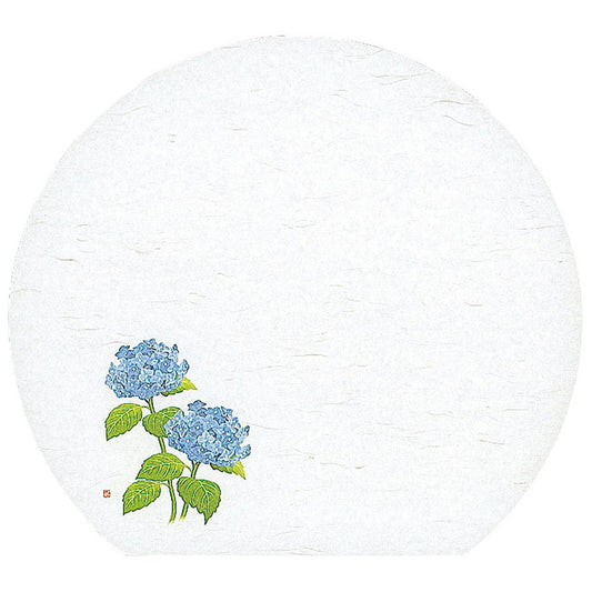 懐石まっと 尺3半月 四季 50枚入 紫陽花 (6月〜7月) [ 約33.5 x 37cm ] 懐石マット