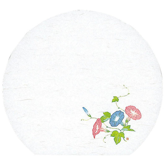 懐石まっと 尺3半月 四季 50枚入 朝顔 (7月〜8月) [ 約33.5 x 37cm ] 懐石マット