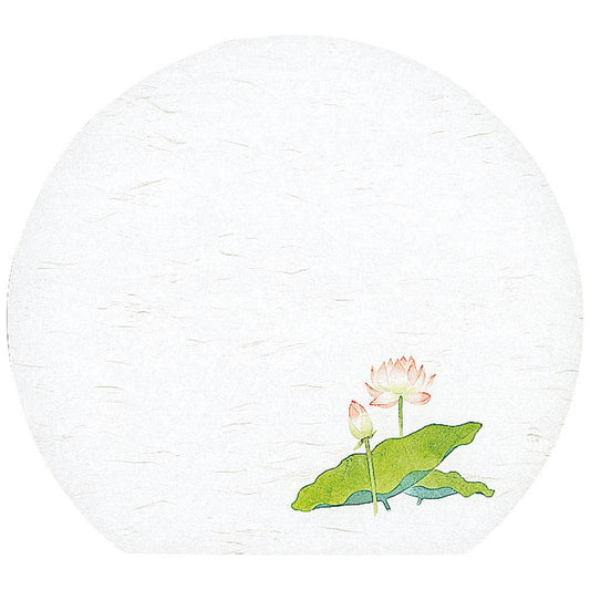 尺3半月 枯淡懐石まっと はす (100枚) [ 約33.5 x 37cm ] 懐石マット