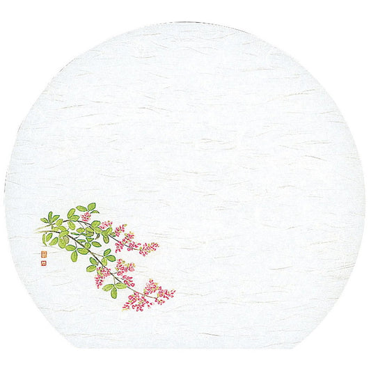 懐石まっと 尺3半月 四季 50枚入 萩 (8月〜9月) [ 約33.5 x 37cm ] 懐石マット