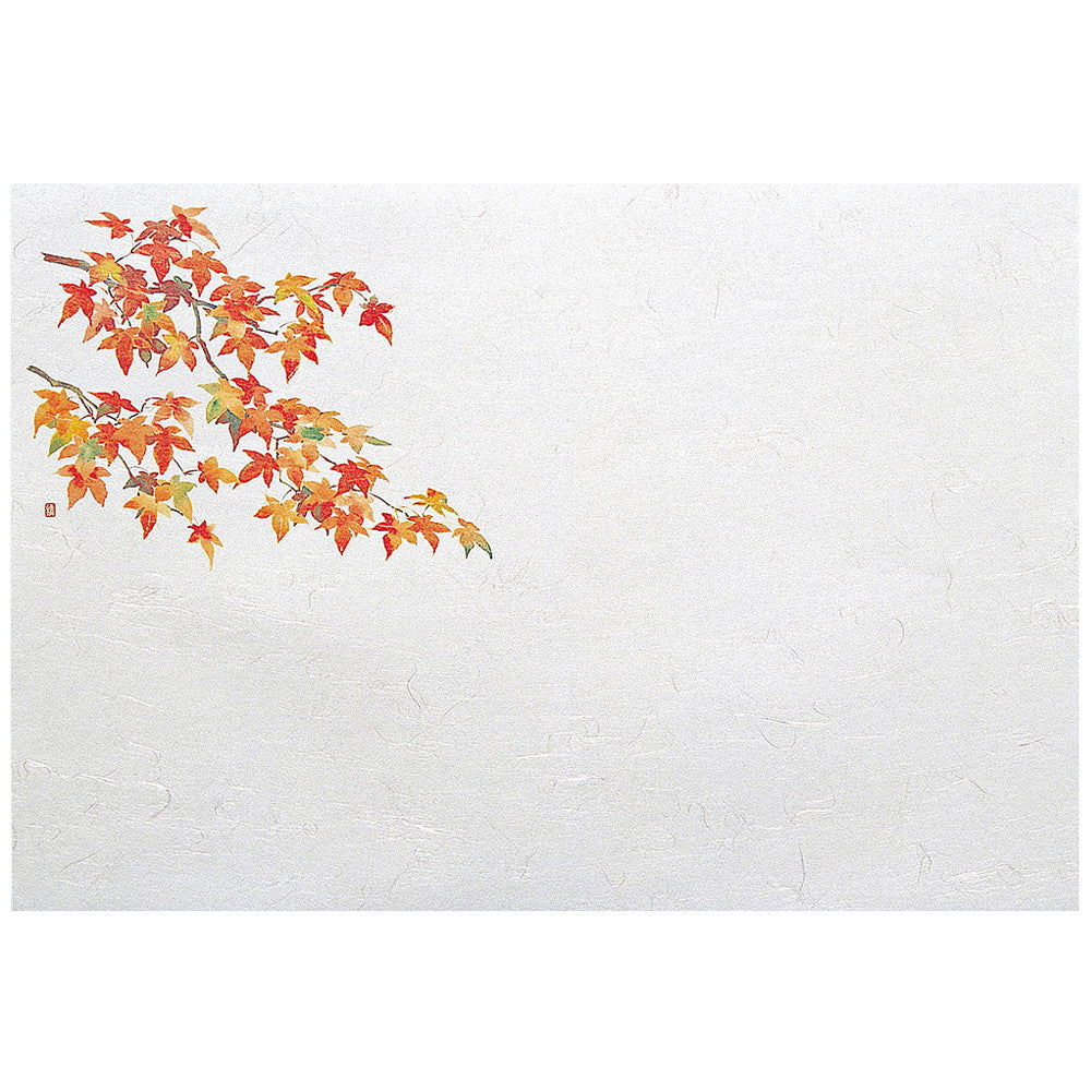 懐石まっと 尺5四季 100枚入 紅葉 (10月〜11月) [ 約31 x 45cm ] 懐石マット