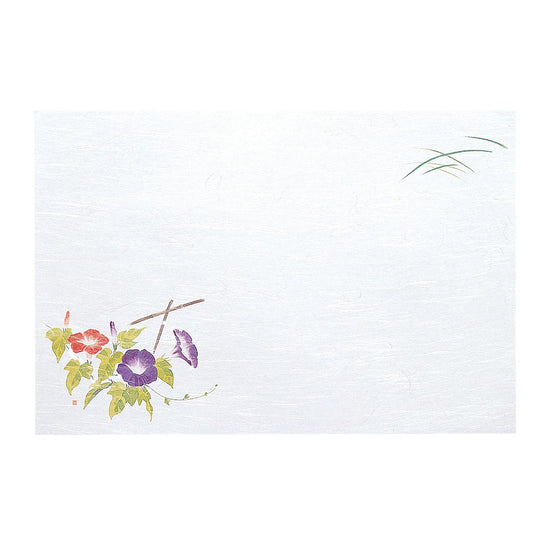 懐石まっと 尺3 枯淡 100枚入 朝顔 (7月〜8月) [ 約26.4 x 39cm ] 懐石マット