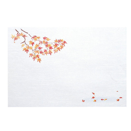懐石まっと 尺3 枯淡 100枚入 紅葉 (10月〜11月) [ 約26.4 x 39cm ] 懐石マット