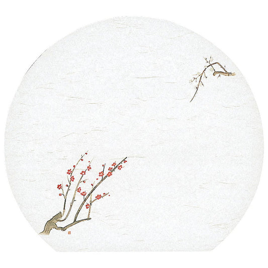 懐石まっと 尺3半月 枯淡 100枚入 梅 (1月〜3月) [ 約33.5 x 37cm ] 懐石マット