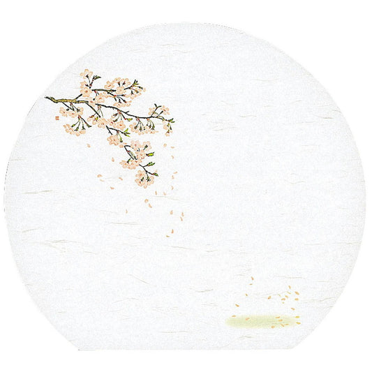 懐石まっと 尺3半月 枯淡 100枚入 梅 (3月〜4月) [ 約33.5 x 37cm ] 懐石マット