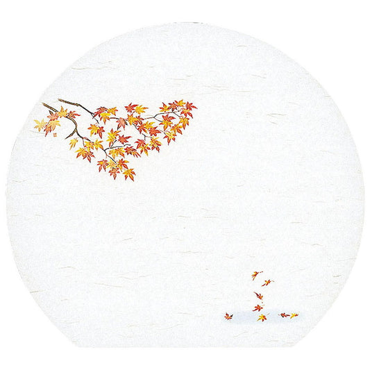 懐石まっと 尺3半月 枯淡 100枚入 紅葉 (10月〜11月) [ 約33.5 x 37cm ] 懐石マット