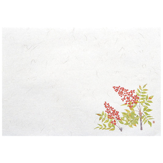 懐石まっと 尺5四季 100枚入 南天 (12月〜1月) [ 約31 x 45cm ] 懐石マット