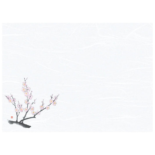 懐石まっと 尺3 花彩(はなさい) 100枚入 梅 (1月〜3月) [ 約26.4 x 39cm ] 懐石マット