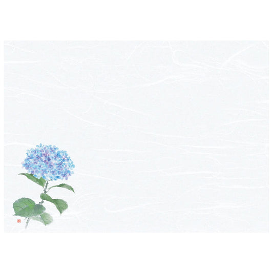懐石まっと 尺3 花彩(はなさい) 100枚入 紫陽花 (6月〜7月) [ 約26.4 x 39cm ] 懐石マット
