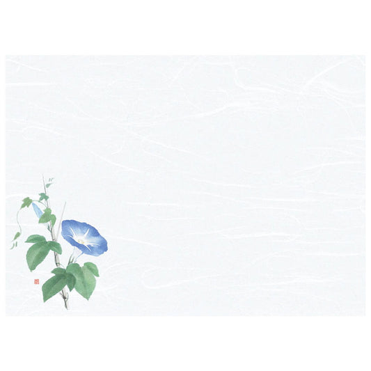 懐石まっと 尺3 花彩(はなさい) 100枚入 朝顔 (7月〜8月) [ 約26.4 x 39cm ] 懐石マット