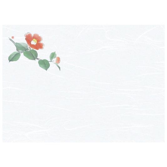 懐石まっと 尺3 花彩(はなさい) 100枚入 椿 (11月〜2月) [ 約26.4 x 39cm ] 懐石マット