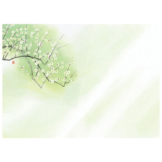 四季彩まっと 尺3花雅(はなみやび) 100枚入 梅(1月〜3月) [ 約26 x 38.5cm ] 懐石マット