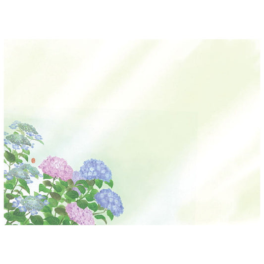 四季彩まっと 尺3花雅(はなみやび) 100枚入 紫陽花(6月〜7月) [ 約26 x 38.5cm ] 懐石マット