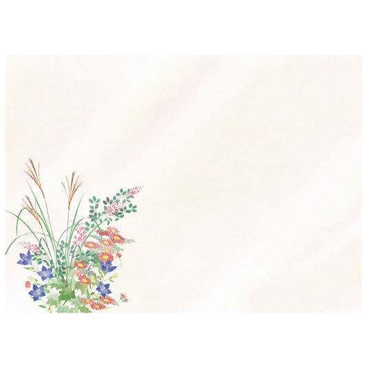 四季彩まっと 尺3花雅(はなみやび) 100枚入 秋草(8月〜9月) [ 約26 x 38.5cm ] 懐石マット