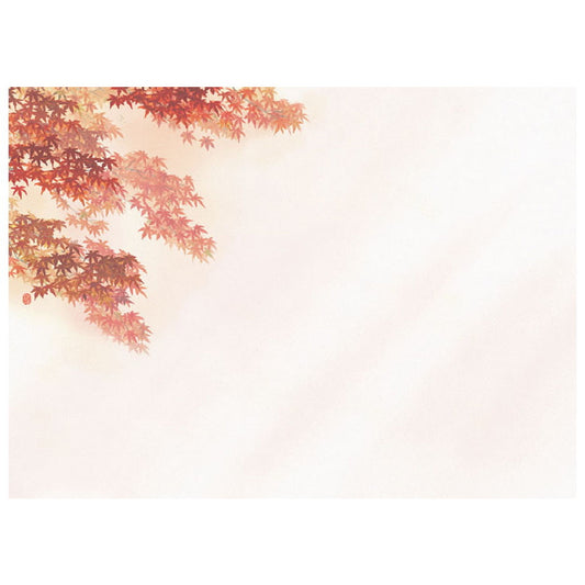 四季彩まっと 尺3花雅(はなみやび) 100枚入 赤もみじ(10月〜11月) [ 約26 x 38.5cm ] 懐石マット