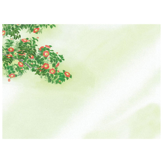 四季彩まっと 尺3花雅(はなみやび) 100枚入 椿(11月〜2月) [ 約26 x 38.5cm ] 懐石マット