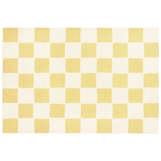 四季彩まっと 尺3 市松 100枚入 からし色 [ 約25.5 x 38.5cm ] 懐石マット