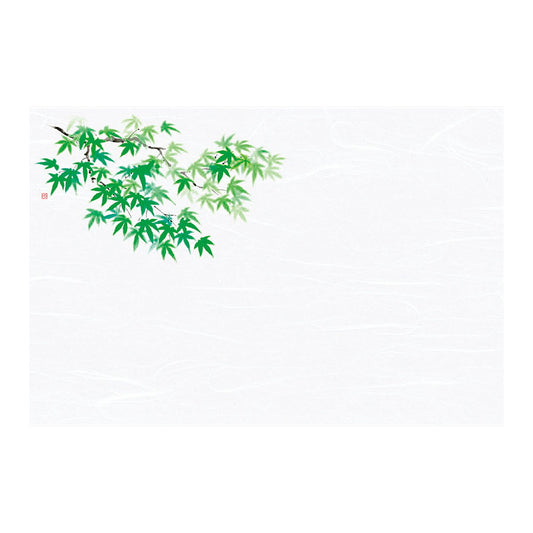 懐石まっと 尺3 枯淡 100枚入 青もみじ (4月〜8月) [ 約26.4 x 39cm ] 懐石マット